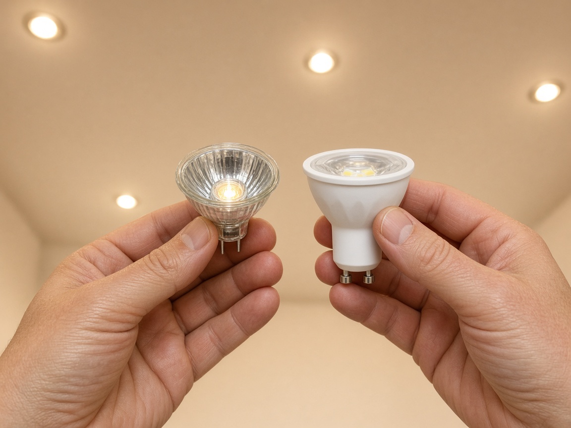 Halojenden LED Spota Geçiş